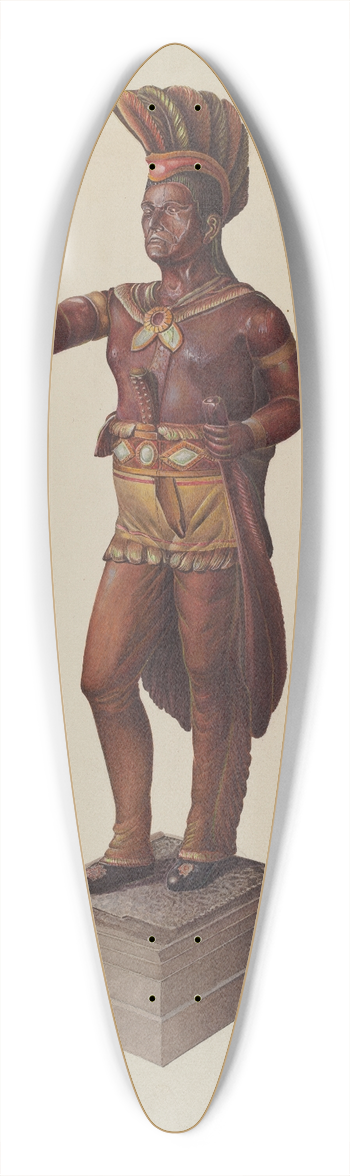 Robert Pohle - Cigar Store Indian 39.3 inch art pintail longboard deck
