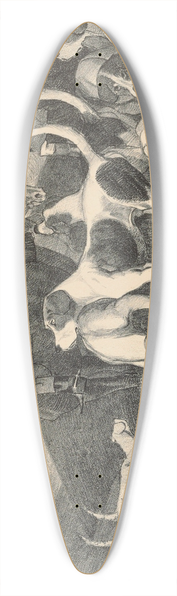 Robert Polhill Bevan - The Meet 39.3 inch art pintail longboard deck
