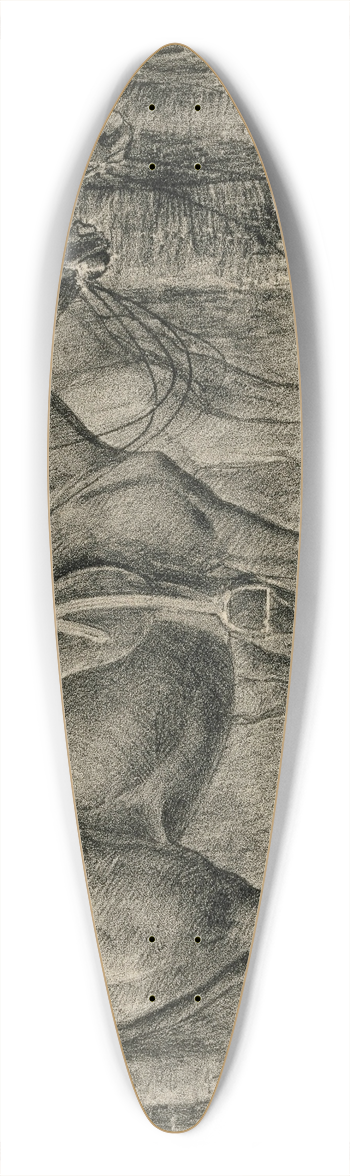 Robert Polhill Bevan - Who-o-p! 39.3 inch art pintail longboard deck