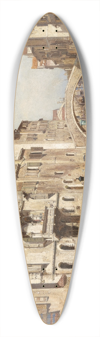 Robert Russ - Palazzo Del Cammello 39.3 inch art pintail longboard deck