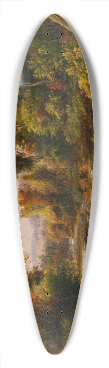 Robert S. Duncanson - On the St. Annes, East Canada, 1863 39.3 inch art pintail longboard deck