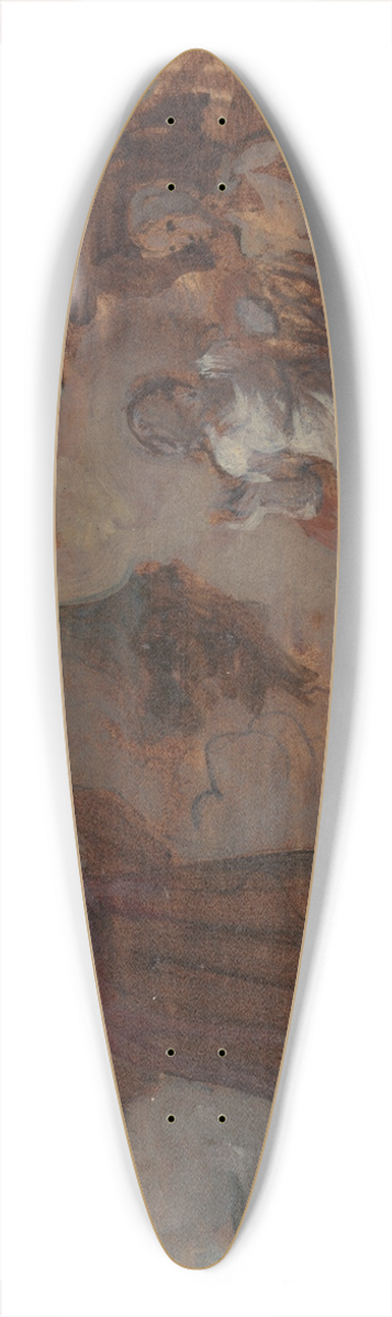 Robert Smirke - Prospero Conjuring a Masque for Ferdinand and Miranda 39.3 inch art pintail longboard deck