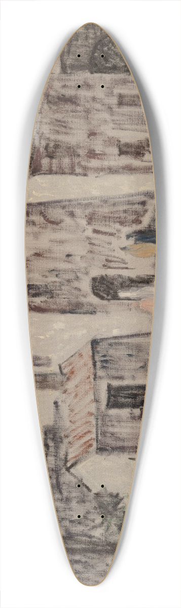 Robert Spencer - Boating Party 39.3 inch art pintail longboard deck