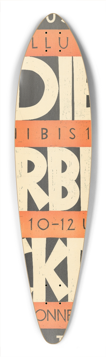Robert Stcklin - Die farbige Stickerei  Gewerbemuseum Basel 39.3 inch art pintail longboard deck