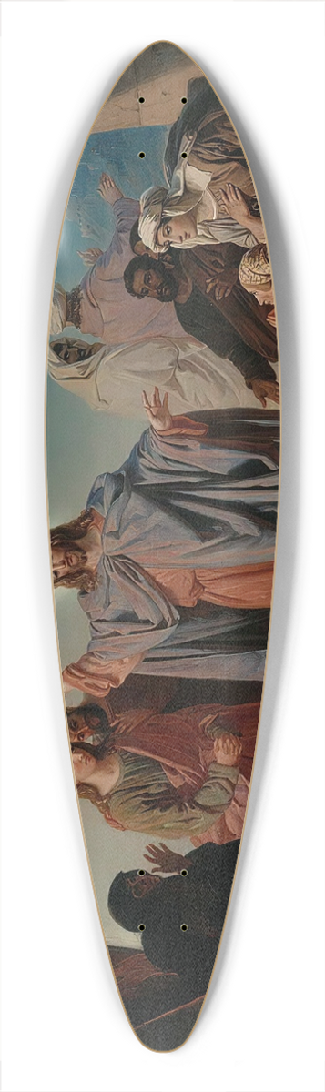 Robert Wilhelm Ekman - Jesus Wakes Lazarus 39.3 inch art pintail longboard deck