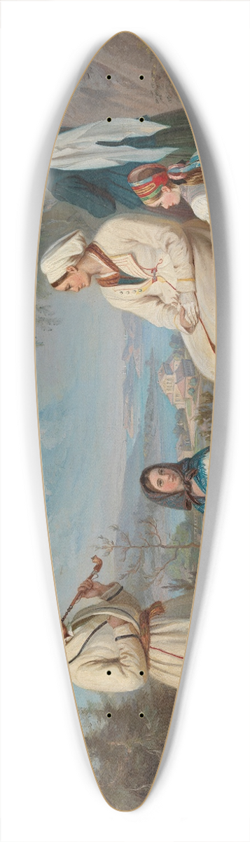 Robert Wilhelm Ekman - The Peasantry From Kurkijoki 39.3 inch art pintail longboard deck