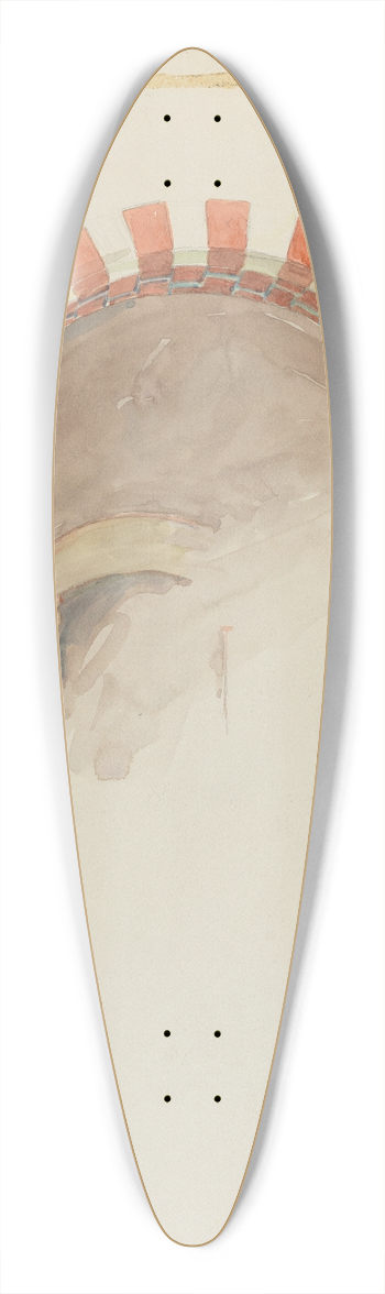 Robert W.R. Taylor - Restoration Drawing  Main Doorway and Arch toMission House 39.3 inch art pintail longboard deck