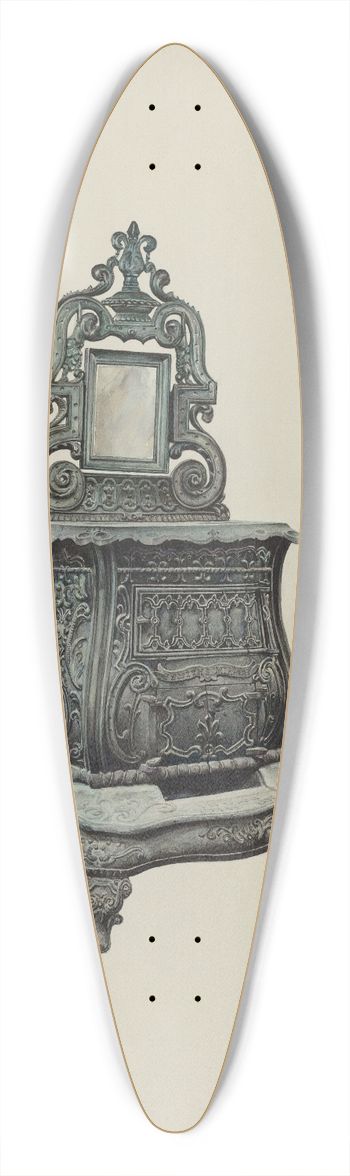 Robert W.R. Taylor - Stove 39.3 inch art pintail longboard deck