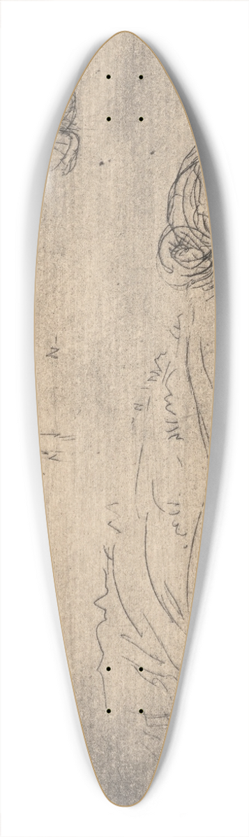 Roderic O'Conor - Nu couch dans un paysage 39.3 inch art pintail longboard deck