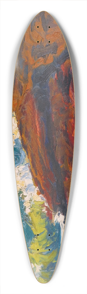 Roderic O'Conor - Seascape 39.3 inch art pintail longboard deck