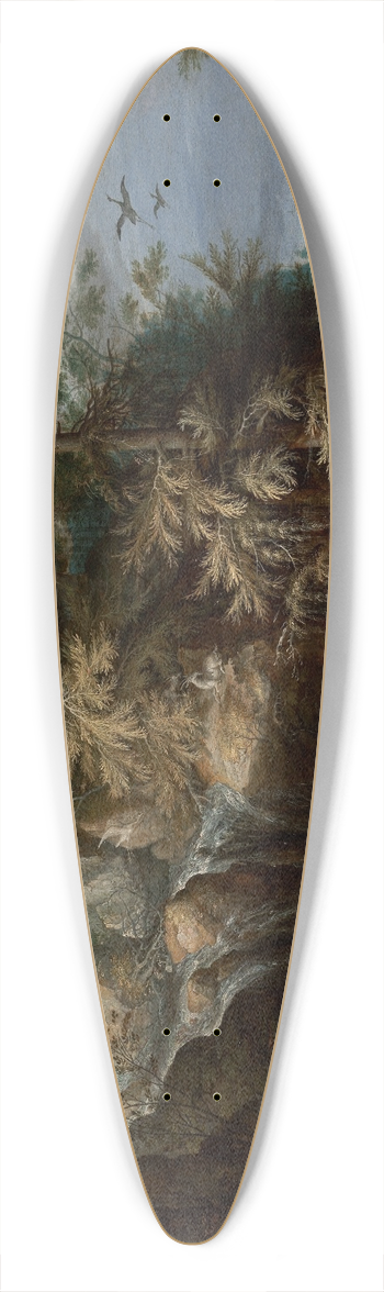 Roelant Savery - Landscape with the Temptation of Saint Anthony 39.3 inch art pintail longboard deck