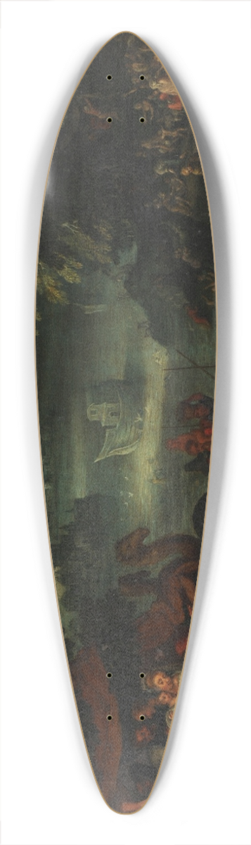 Roelant Savery - Le Dluge 39.3 inch art pintail longboard deck