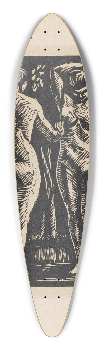 Roger Fry - Two Nudes 39.3 inch art pintail longboard deck