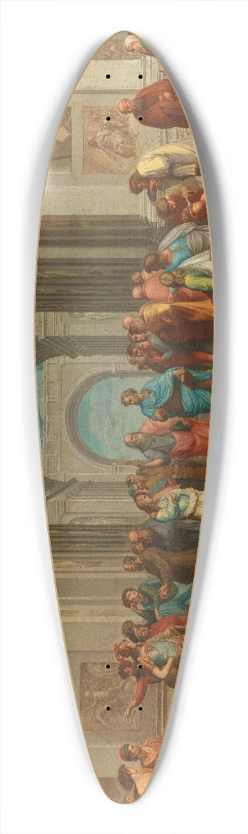 Roman School - The School of Athens 39.3 inch art pintail longboard deck