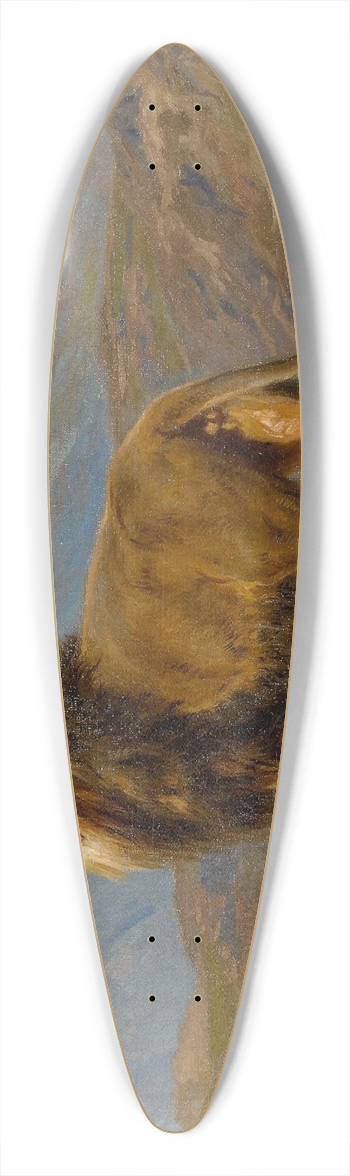 Rosa Bonheur - Lion in a mountainous landscape 39.3 inch art pintail longboard deck