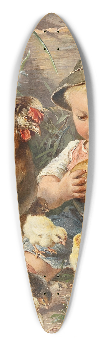 Rosa Schweninger - Zudringliche Gste 39.3 inch art pintail longboard deck