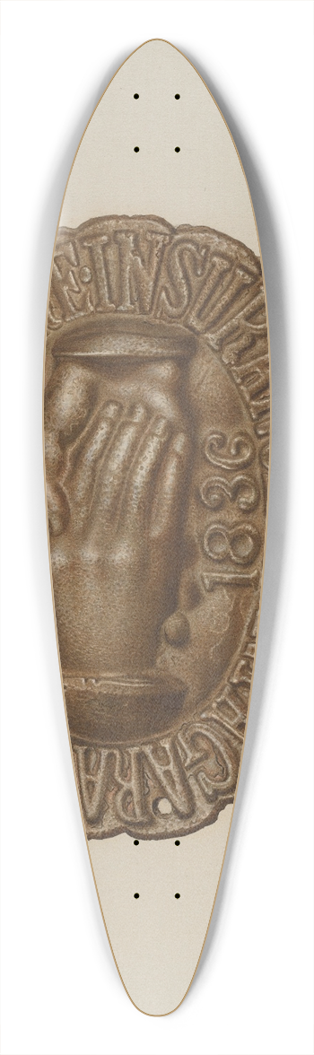 Rose Campbell-Gerke - Firemark 39.3 inch art pintail longboard deck