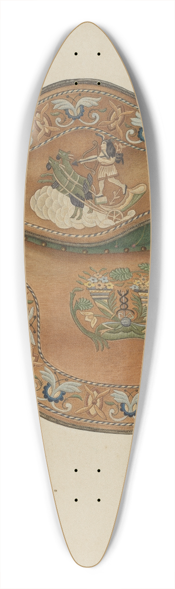 Rose Campbell-Gerke - Saddle 39.3 inch art pintail longboard deck