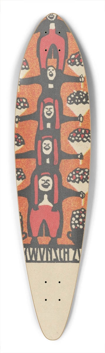 Rudolf Kalvach - Congratulations on Your Name Day (Herzlichen Glckwunsch zum Namenstage) 39.3 inch art pintail longboard deck