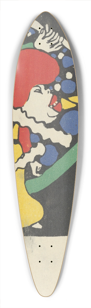 Rudolf Kalvach - Humorous Subject 39.3 inch art pintail longboard deck