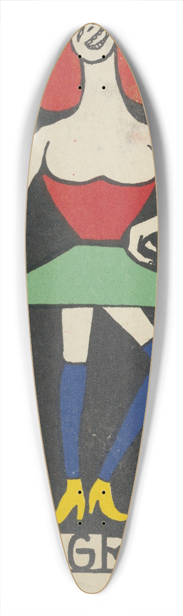 Rudolf Kalvach - The Victorious (Die Siegreichen) 39.3 inch art pintail longboard deck