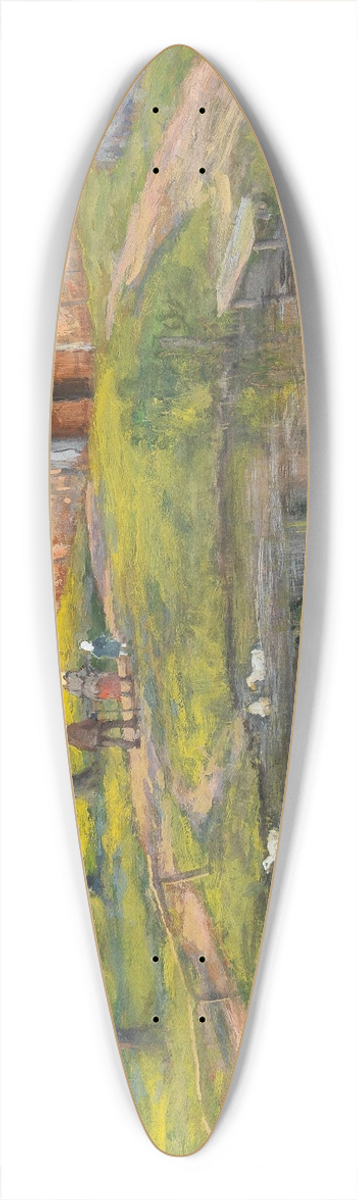 Rudolf Kierner - Bauernhof und Ententeich 39.3 inch art pintail longboard deck