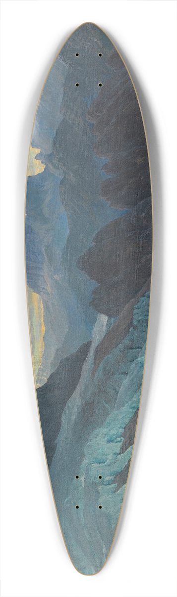 Rudolf Reschreiter - In den Dolomiten 39.3 inch art pintail longboard deck