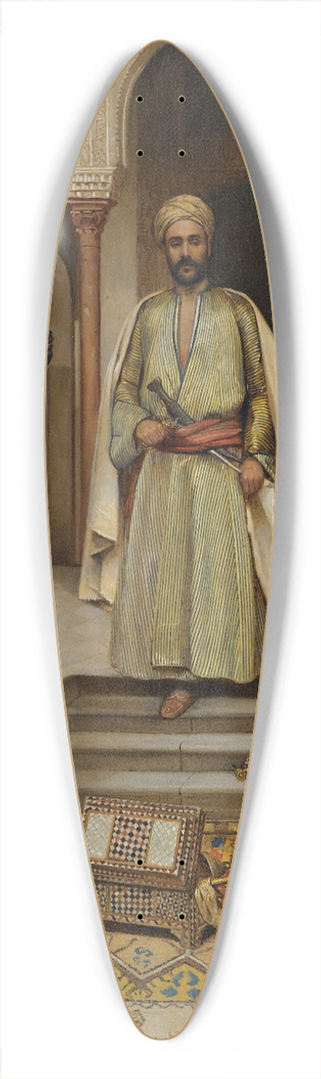 Rudolf Weisse - The Arms Merchant Presenting His Wares 39.3 inch art pintail longboard deck