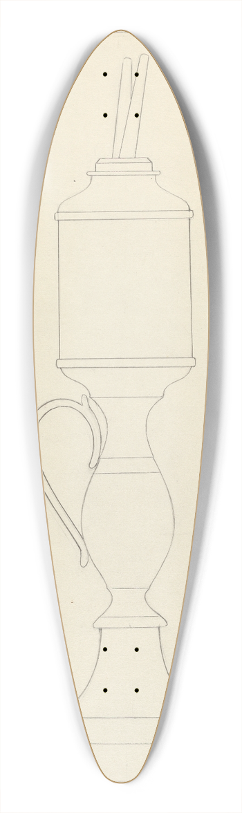 Ruth Bialostosky - Lamp 39.3 inch art pintail longboard deck