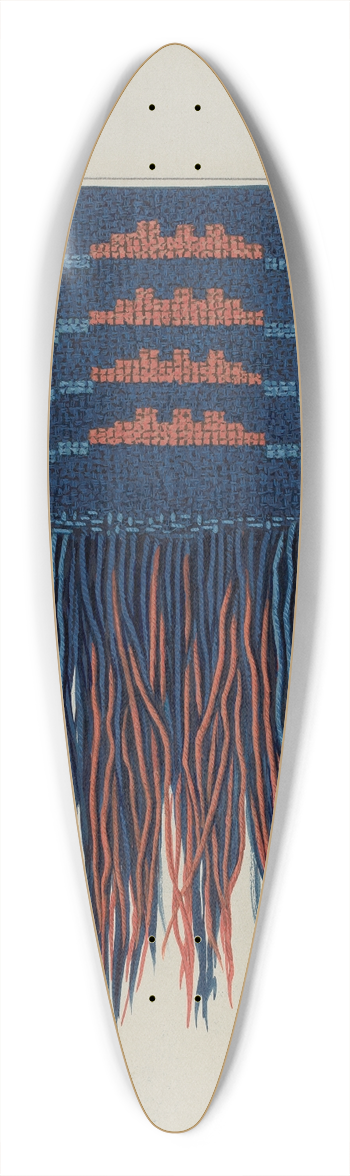 Ruth M. Barnes - Coverlet Detail 39.3 inch art pintail longboard deck
