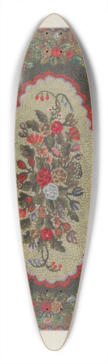 Ruth M. Barnes - Hooked Rug 39.3 inch art pintail longboard deck