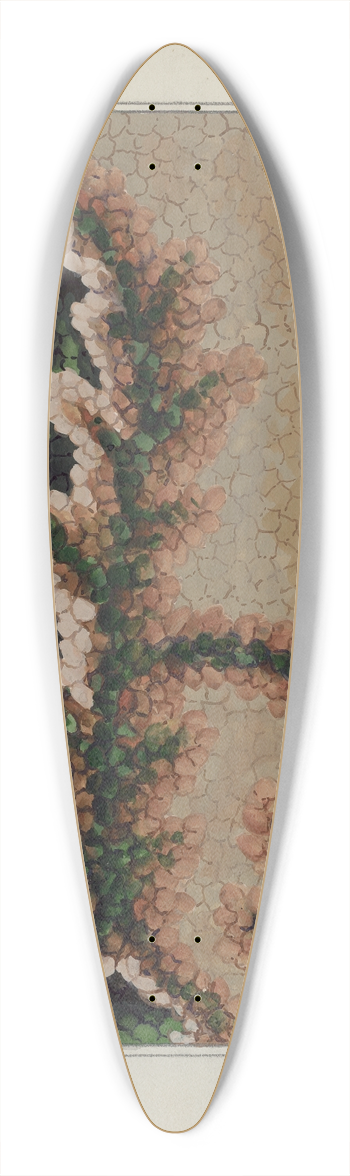 Ruth M. Barnes - Hooked Rug 39.3 inch art pintail longboard deck