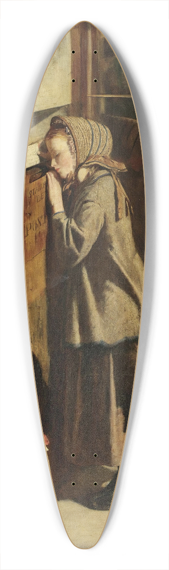 R. W. Chapman - The First Letter 39.3 inch art pintail longboard deck