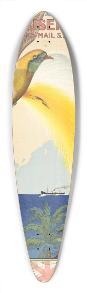 Sai - Nany Ysen Kabushiki Kaisha = Nanyo Yusen Kaisha = South Sea Mail S. S. Co., Ltd. [Bird] 39.3 inch art pintail longboard deck
