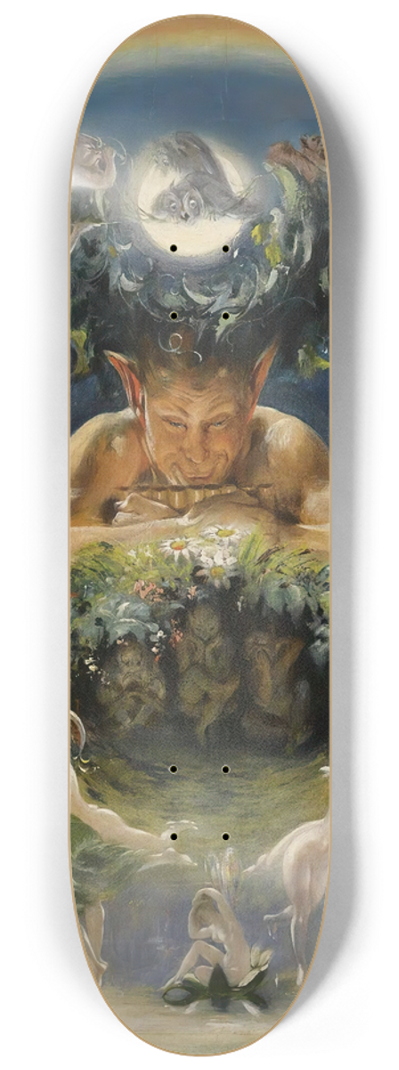 Daniel Maclise - Pan And The Dancing Fairies (The Faun And The Fairies) 8.25 inch art skate deck