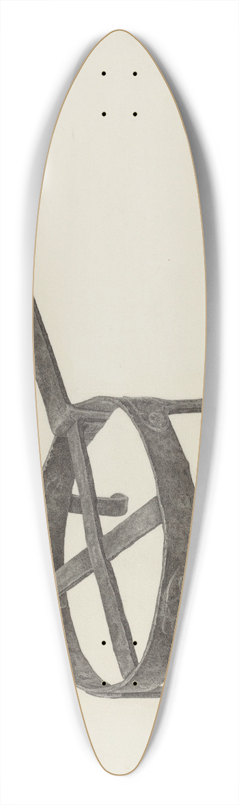 Salvatore Borrazzo - Trivet 39.3 inch art pintail longboard deck