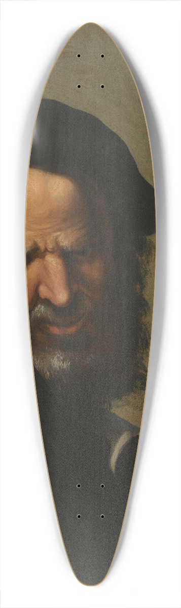 Salvator Rosa - Head Of A Philosopher 39.3 inch art pintail longboard deck