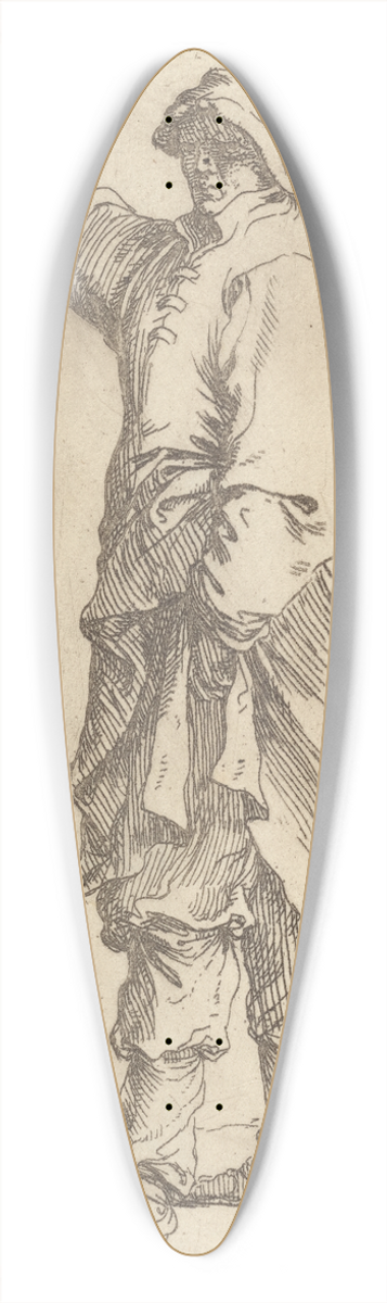 Salvator Rosa - Man Standing, with Arm Raised, Pointing Toward the Left 39.3 inch art pintail longboard deck