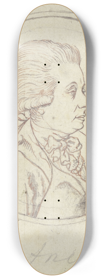 Daniel Nikolaus Chodowiecki - Bildnis des Geheimrats Hoepfner 8.25 inch art skate deck