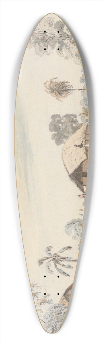Samuel Davis - Sirree 39.3 inch art pintail longboard deck