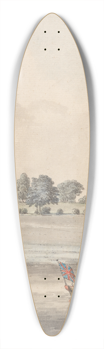 Samuel Hieronymus Grimm - Langworth 39.3 inch art pintail longboard deck