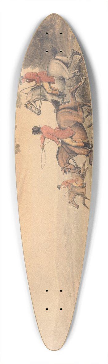 Samuel Howitt - Foxhunting; The Chase 39.3 inch art pintail longboard deck
