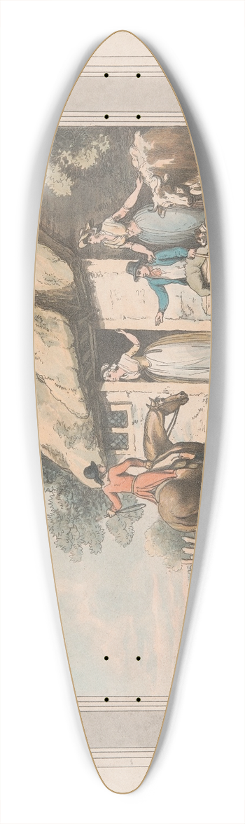 Samuel Howitt - Going Home 39.3 inch art pintail longboard deck