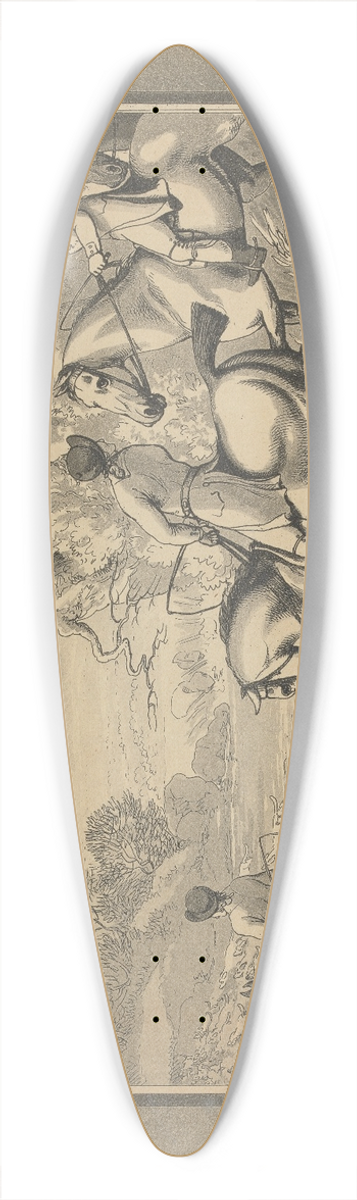 Samuel Howitt - Into the perilous flood 39.3 inch art pintail longboard deck