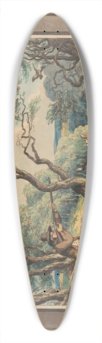 Samuel Howitt - Woodcock shooting 39.3 inch art pintail longboard deck