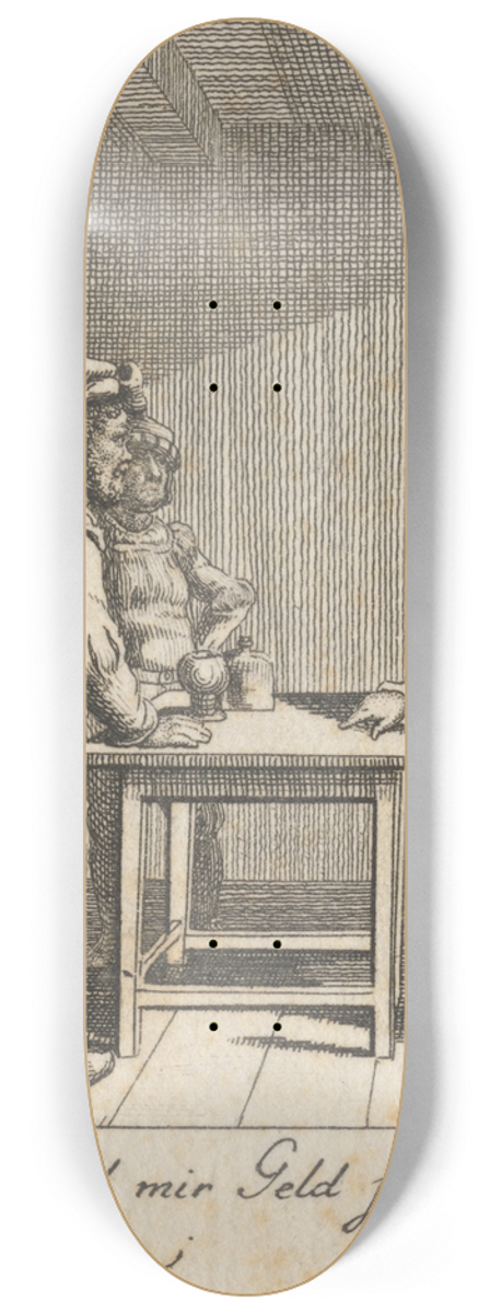 Daniel Nikolaus Chodowiecki - Henry IV, Part I, Act III, Scene III 8.25 inch art skate deck
