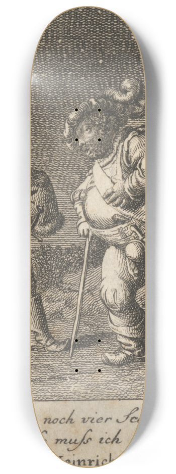 Daniel Nikolaus Chodowiecki - Henry IV, Part I, Act II, Scene II. 8.25 inch art skate deck