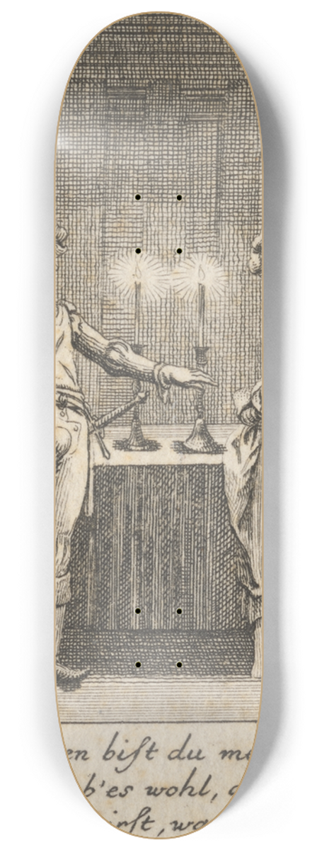 Daniel Nikolaus Chodowiecki - Henry IV, Part I, Act II, Scene III 8.25 inch art skate deck