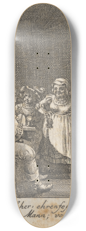 Daniel Nikolaus Chodowiecki - Henry IV, Part I, Act II, Scene IV 8.25 inch art skate deck