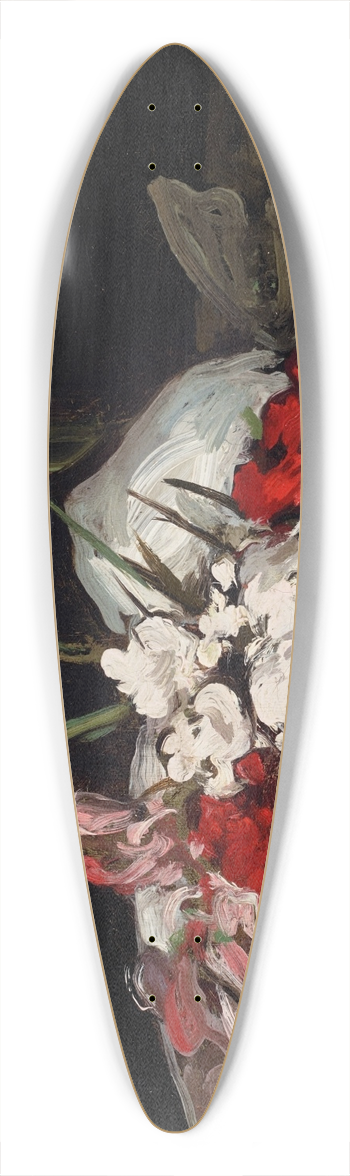 Samuel John Peploe - Bouquet of Red and White Flowers with a Champagne Glass 39.3 inch art pintail longboard deck